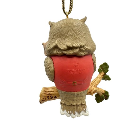 Hallmark Keepsake Owl Ornament Guess Whoo Loves Grandpa Christmas Holiday Decor - Picture 4 of 6